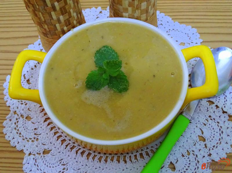 Фото приготовление рецепта: Турецкий суп пюре из чечевицы *Мерджимек чорбасы* шаг №12
