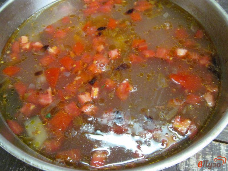 Фото приготовление рецепта: Суп из баклажана с овощами шаг №7
