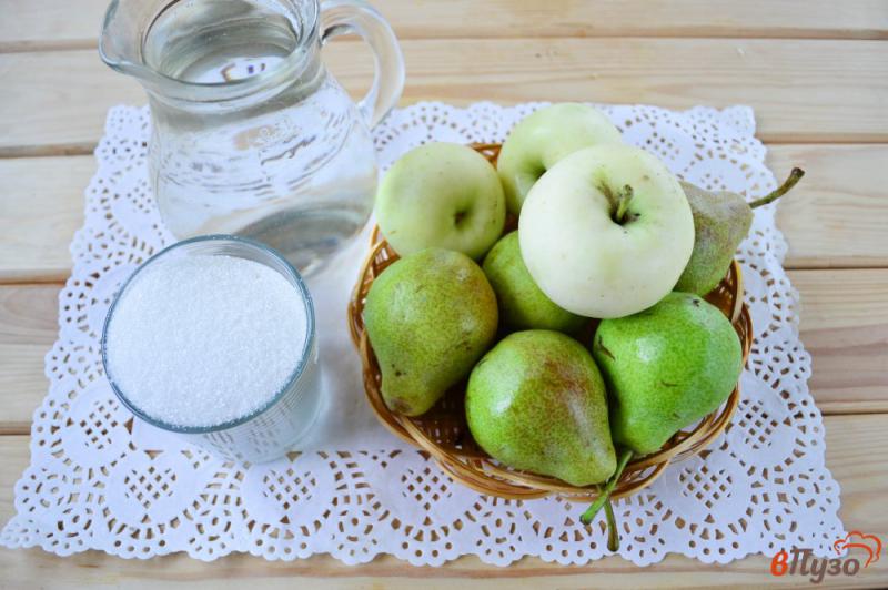 Фото приготовление рецепта: Компот из яблок и груш на зиму шаг №1
