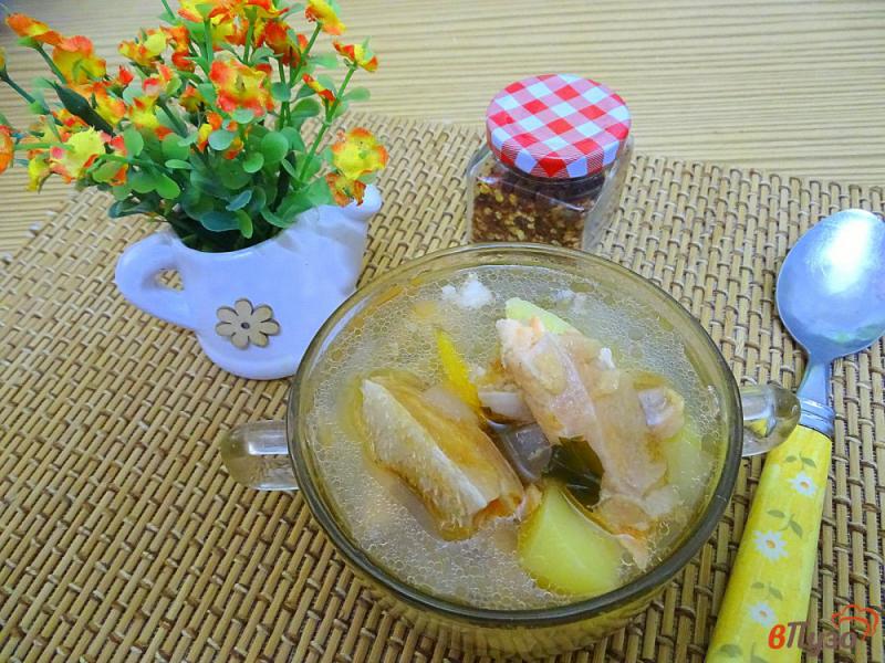 Фото приготовление рецепта: Рыбный суп из сёмги шаг №9