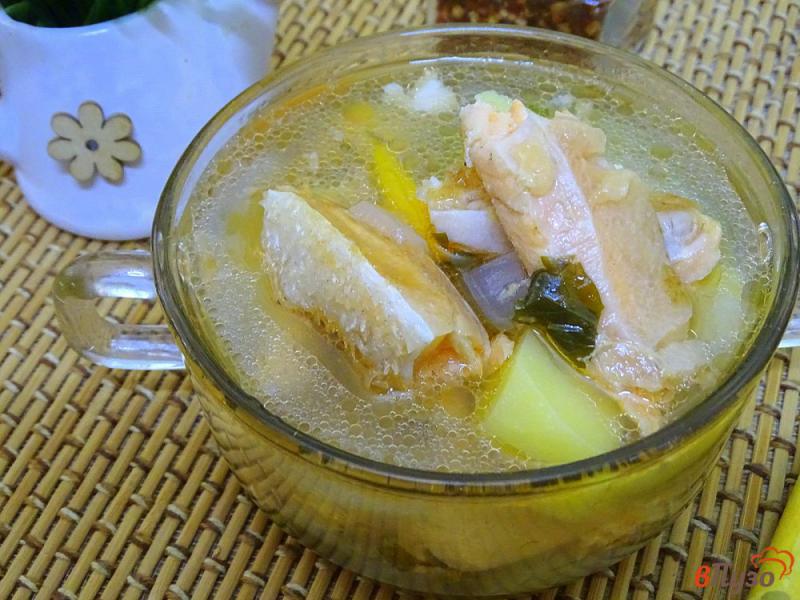 Фото приготовление рецепта: Рыбный суп из сёмги шаг №8