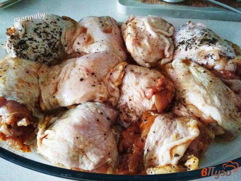 Фото приготовление рецепта: Куриные бедрышки в сладком маринаде шаг №3