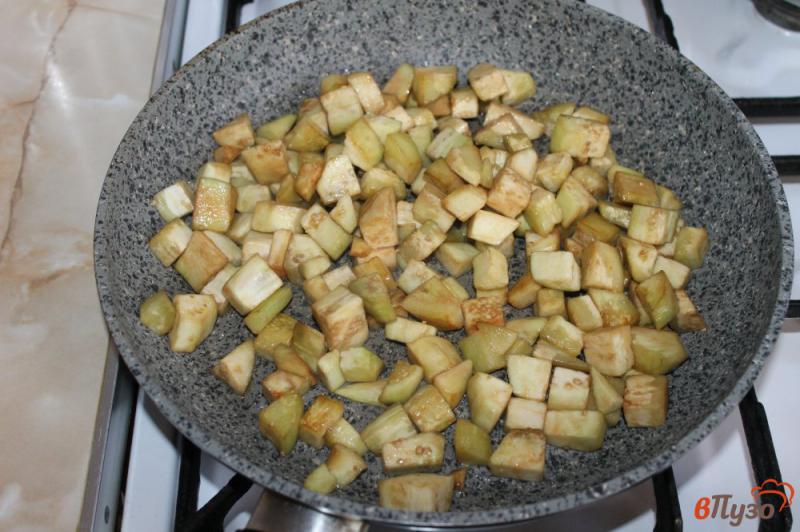 Фото приготовление рецепта: Тушеные баклажаны с помидорами шаг №2