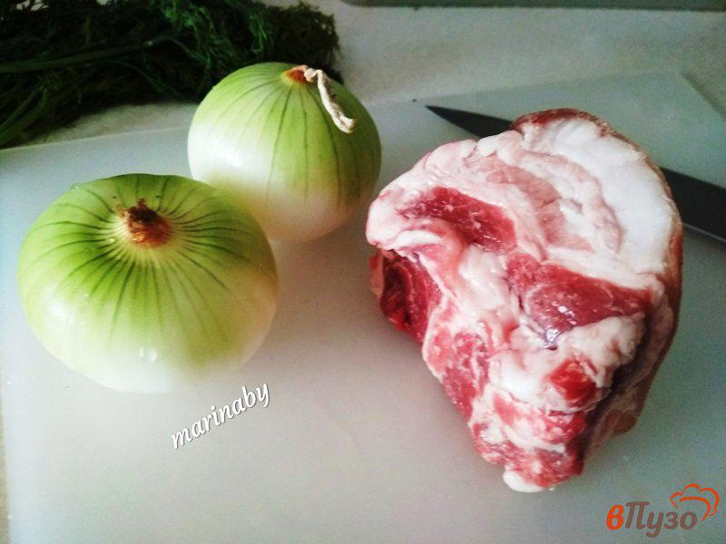 Фото приготовление рецепта: Поджарка из свинины с молодым картофелем шаг №1
