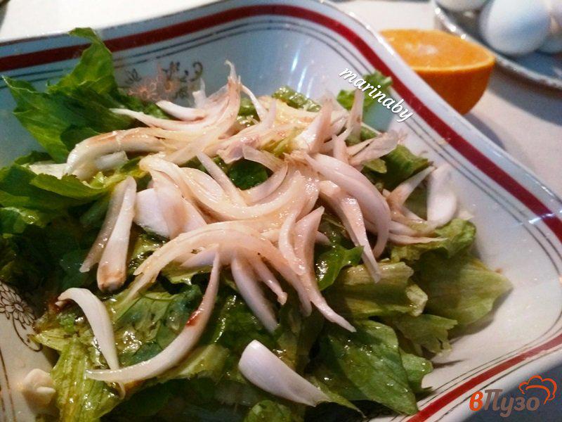 Фото приготовление рецепта: Салат овощной с тыквенным маслом шаг №3
