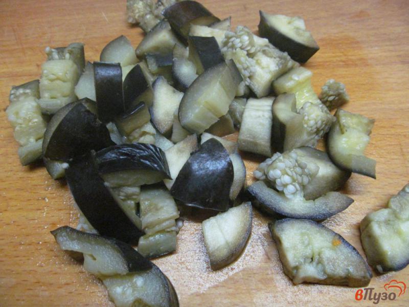 Фото приготовление рецепта: Салат из капусты с баклажаном шаг №2
