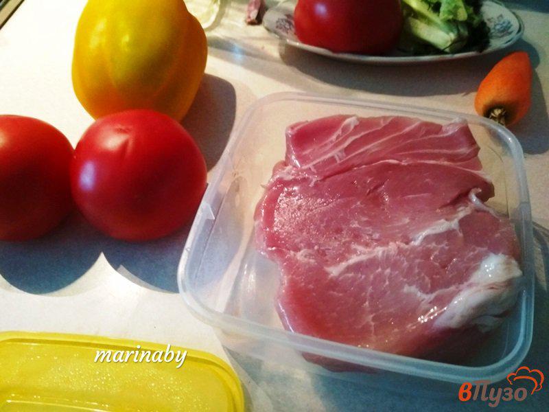 Фото приготовление рецепта: Свинина в кисло-сладком соусе из ананаса и овощей шаг №1