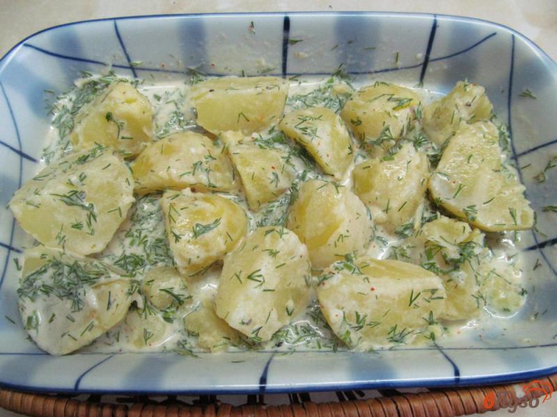 Фото приготовление рецепта: Запеченный картофель «ранчо» шаг №3