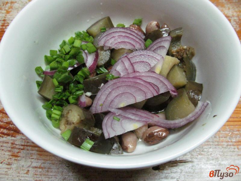 Фото приготовление рецепта: Салат из баклажанов и фасоли шаг №3