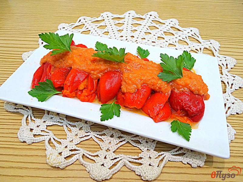Фото приготовление рецепта: Перец в томатном соусе шаг №9