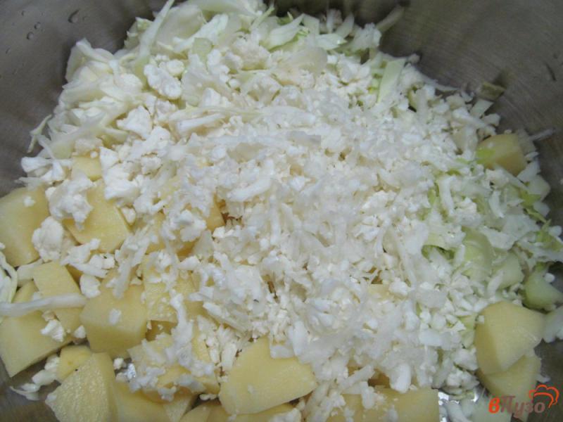 Фото приготовление рецепта: Борщ с цветной капустой и белокочанной шаг №4