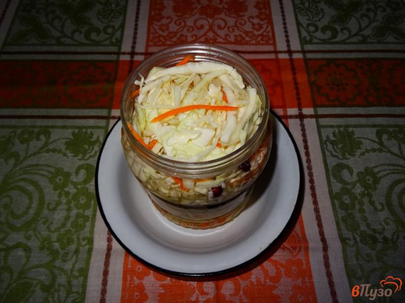 Фото приготовление рецепта: Маринованная капуста с клюквой шаг №7
