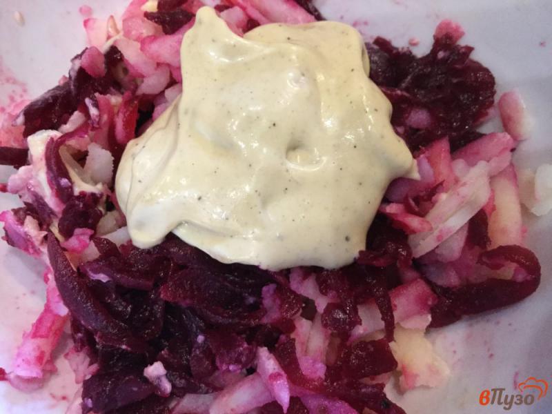 Фото приготовление рецепта: Финский свекольный салат с картофелем шаг №5