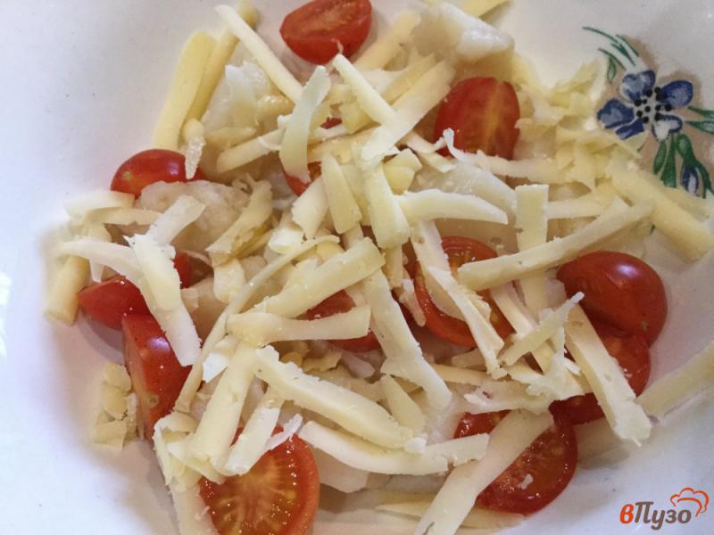 Фото приготовление рецепта: Салат с цветной капустой и помидорами шаг №4