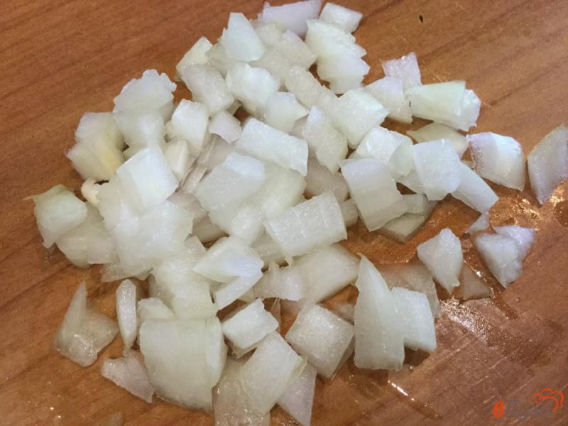 Фото приготовление рецепта: Картофель с тыквой в кефире, запеченные в духовке шаг №3