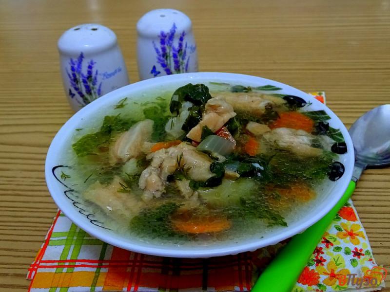 Фото приготовление рецепта: Суп из брюшек сёмги с овощами шаг №10