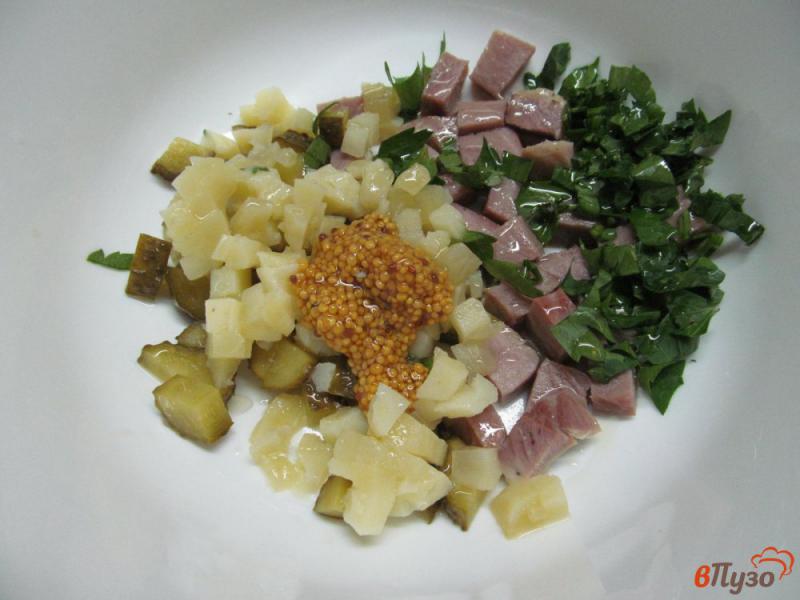 Фото приготовление рецепта: Салат «Деревенский» с мясом и картофелем шаг №2