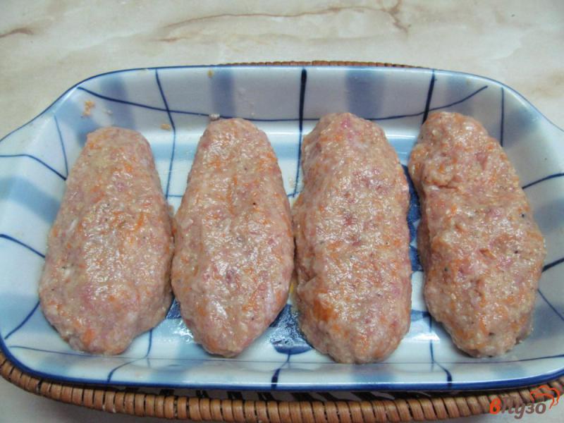 Фото приготовление рецепта: Тыквенно-мясные котлеты из духовки шаг №4