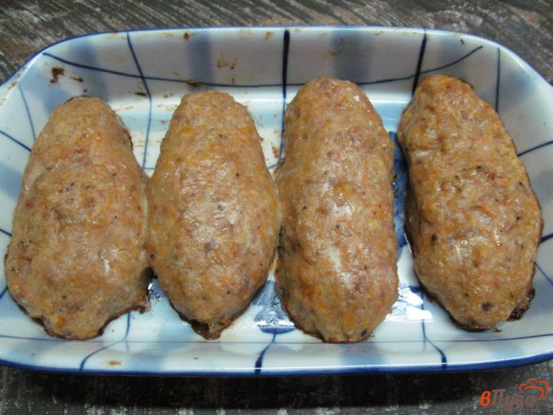 Фото приготовление рецепта: Тыквенно-мясные котлеты из духовки шаг №5