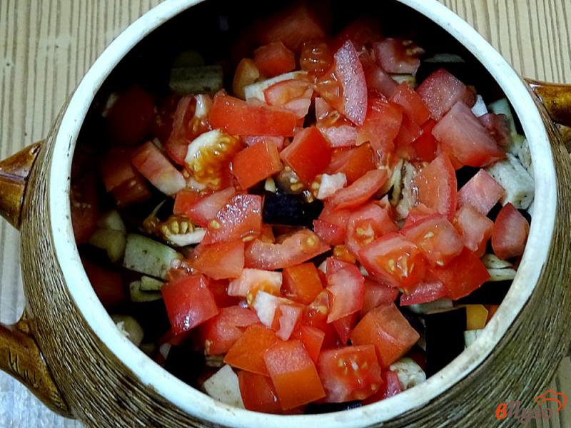 Фото приготовление рецепта: Свинина с овощами и фасолью в горшлчке шаг №9