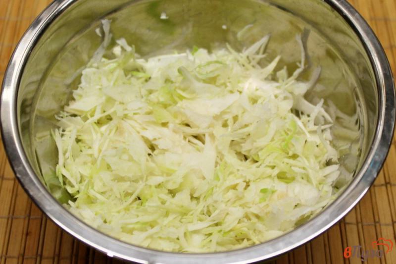 Фото приготовление рецепта: Салат из капуты с яблоком и черным тмином шаг №1