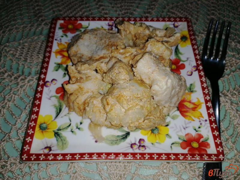 Фото приготовление рецепта: Куриная грудка в сметане шаг №8