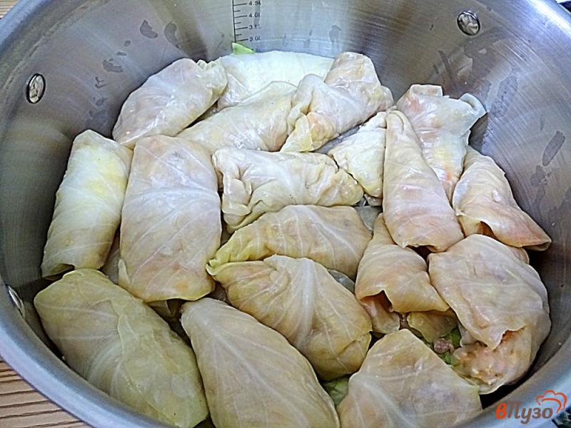 Фото приготовление рецепта: Голубцы с мясом, рисом и овощами шаг №10