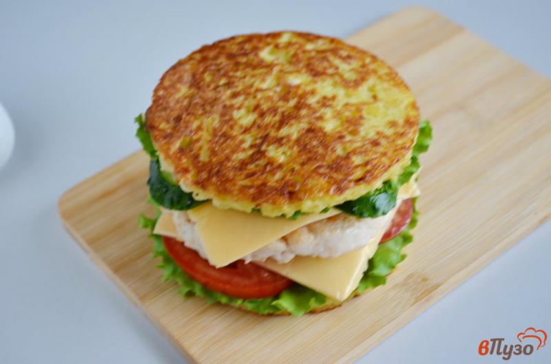 Фото приготовление рецепта: Бульба-бургер или картофельный сэндвич шаг №11