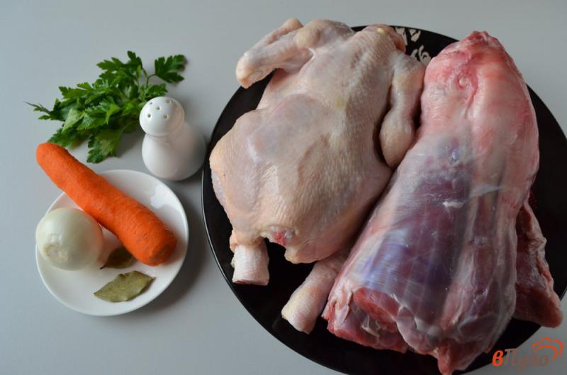 Фото приготовление рецепта: Холодец из курицы и говядины шаг №1