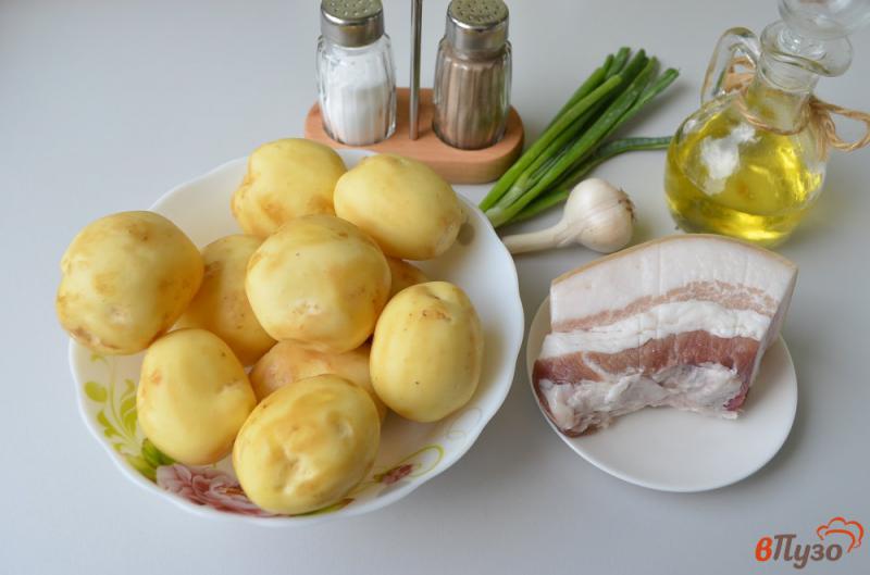 Фото приготовление рецепта: Картофель с салом «Любимый» шаг №1