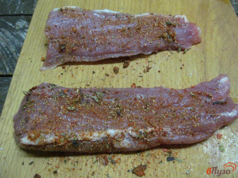Фото приготовление рецепта: Свиная вырезка запеченная с овощами шаг №1