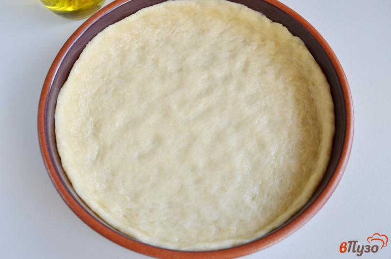 Фото приготовление рецепта: Пирог с рисом, ветчиной и фасолью шаг №7