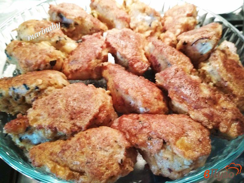 Фото приготовление рецепта: Куриные крылья в соусе Тако шаг №9