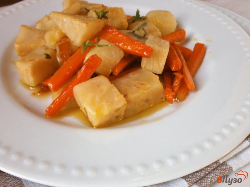 Фото приготовление рецепта: Гарнир из моркови и корневого сельдерея шаг №6