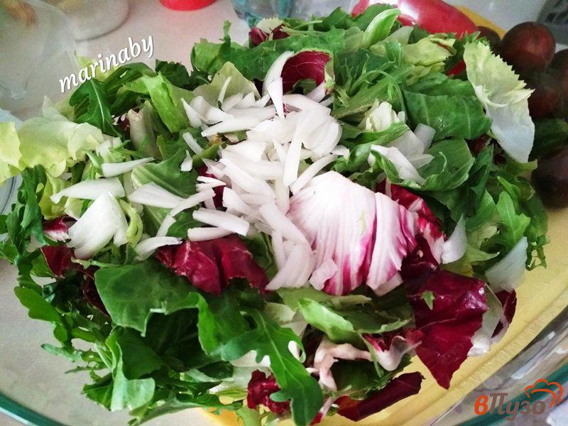 Фото приготовление рецепта: Салат из свежий овощей шаг №4
