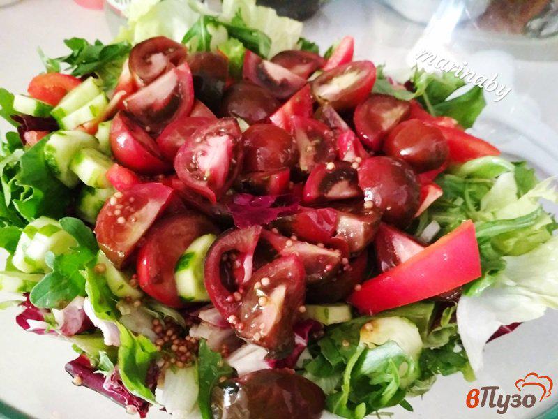 Фото приготовление рецепта: Салат из свежий овощей шаг №7