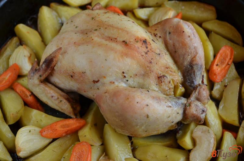 Фото приготовление рецепта: Курица с яблоками шаг №6