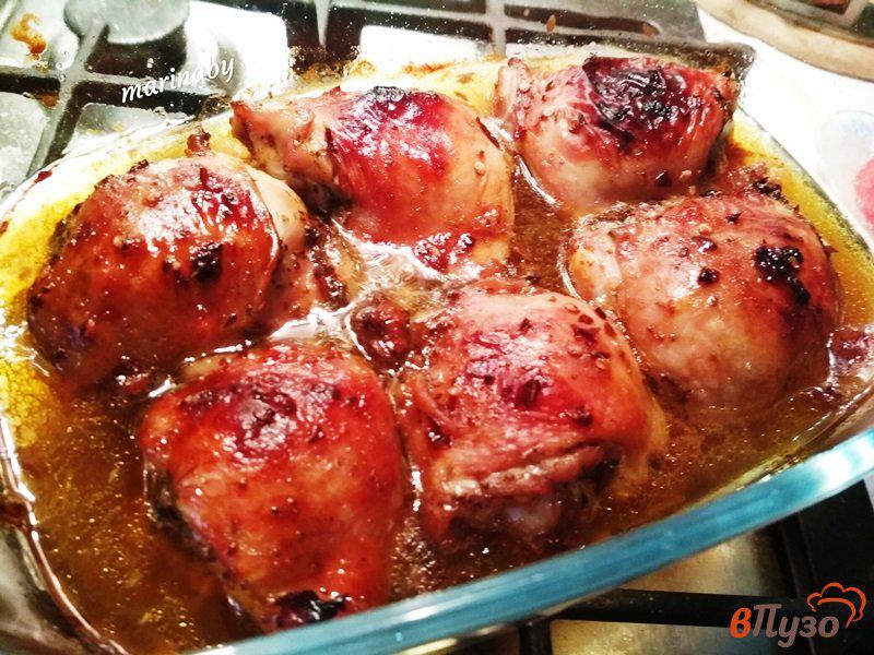 Фото приготовление рецепта: Запеченные куриные бедра в остро-сладком маринаде шаг №4
