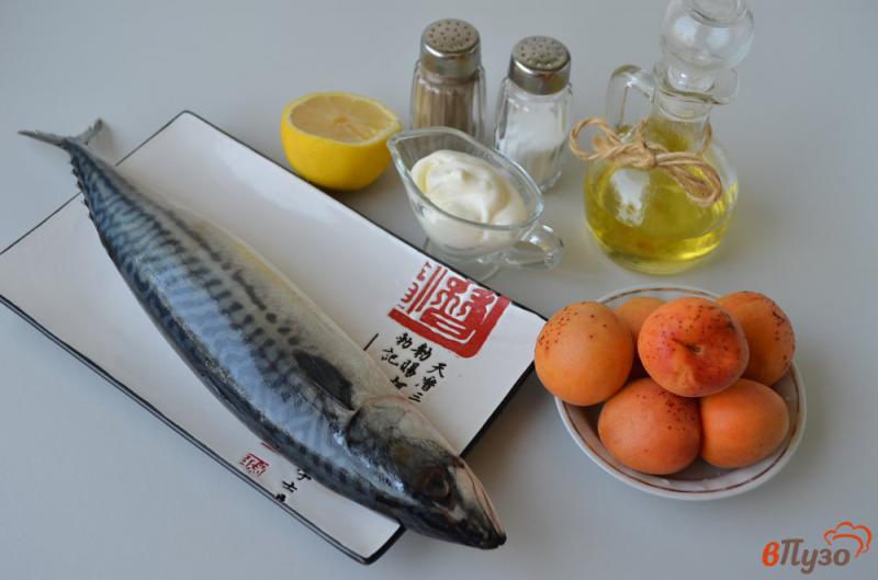 Фото приготовление рецепта: Скумбрия, запеченная с абрикосами шаг №1