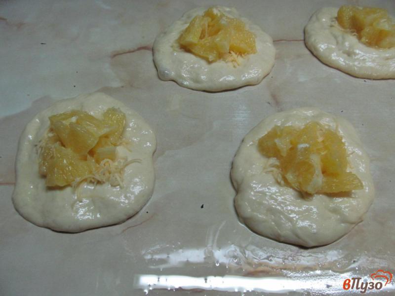 Фото приготовление рецепта: Разборной пирог с апельсином шаг №8