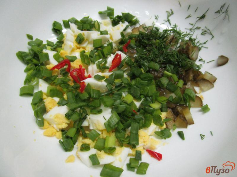 Фото приготовление рецепта: Грибной салат шаг №2