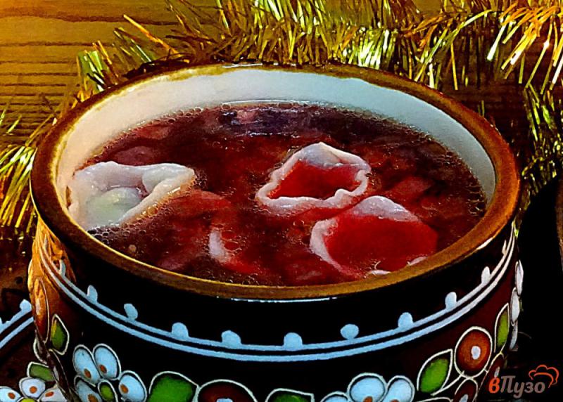 Фото приготовление рецепта: Грибные ушки для традиционного западноукраинского Рождественского борща шаг №11