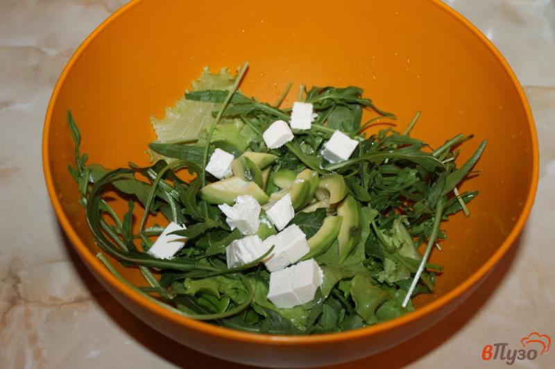 Фото приготовление рецепта: Микс салат с креветками шаг №5