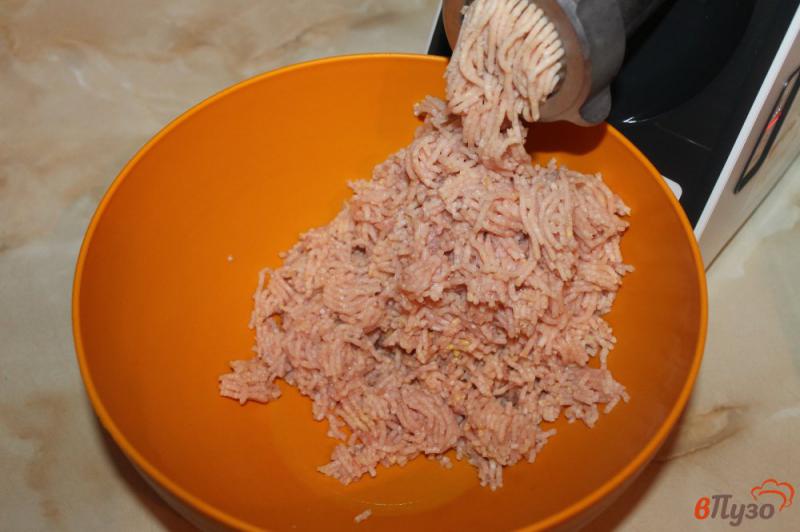 Фото приготовление рецепта: Пельмени в заморозку с куриным мясом и зеленью шаг №1