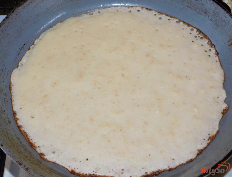 Фото приготовление рецепта: Овсяные блины на молоке шаг №4