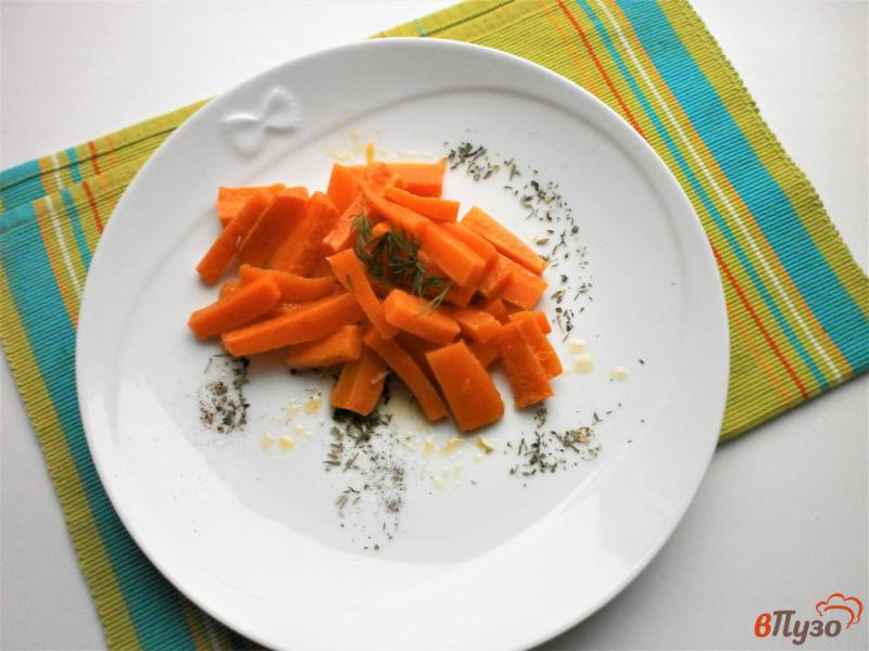 Фото приготовление рецепта: Запеченая морковь в апельсиновом соке шаг №9