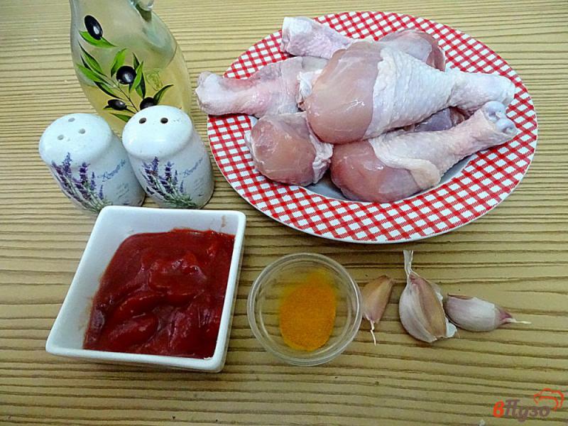 Фото приготовление рецепта: Куриные голени запеченные в кетчупе шаг №1