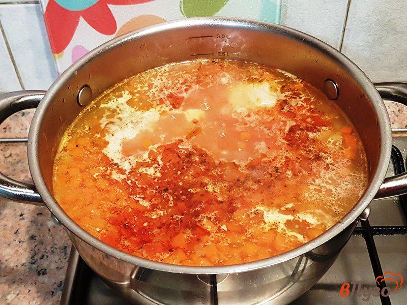 Фото приготовление рецепта: Овощной суп со свиными ребрышками шаг №7