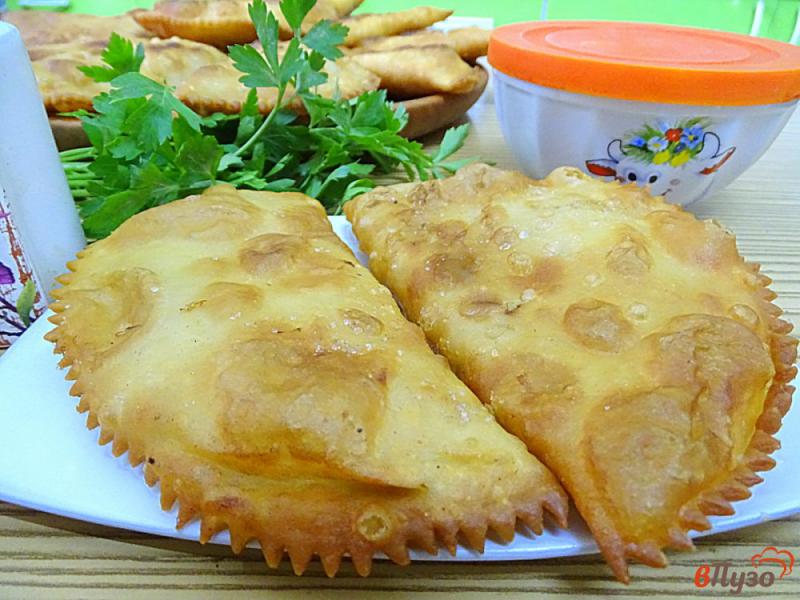 Фото приготовление рецепта: Чебуреки татарские шаг №13