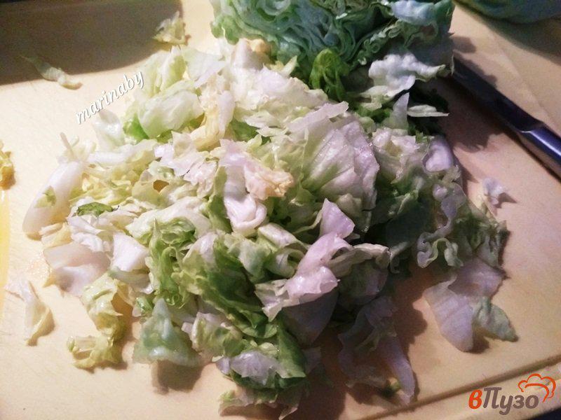 Фото приготовление рецепта: Овощной салат с заправкой шаг №3